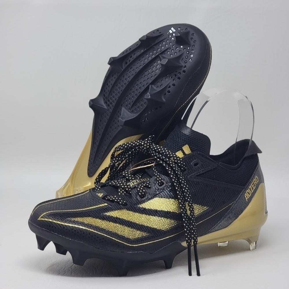 Adidas Adizero Electric Men’s Football Cleats Size 4.5 Black Gold IE4380 New